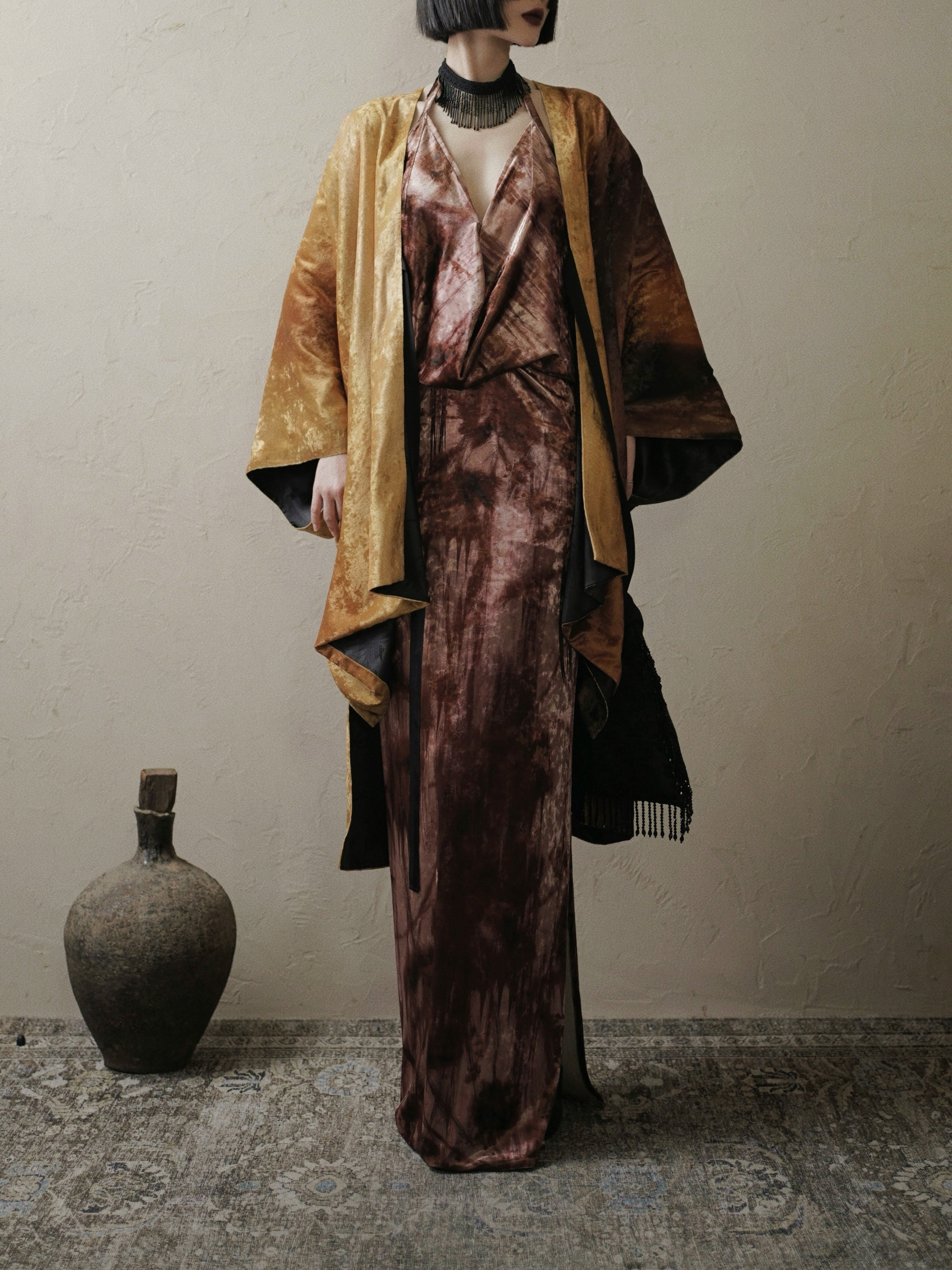The fluid velvet halter gown