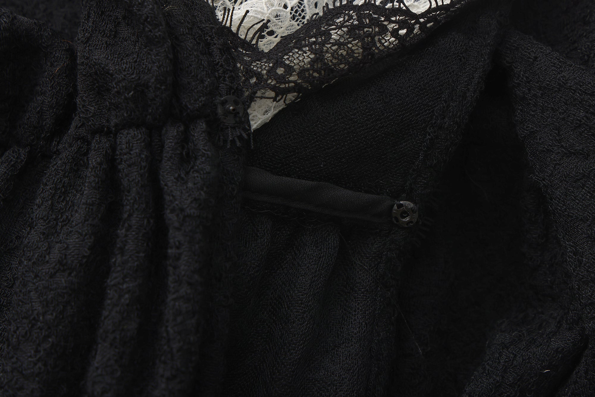 Regal romance lace trim longline coat