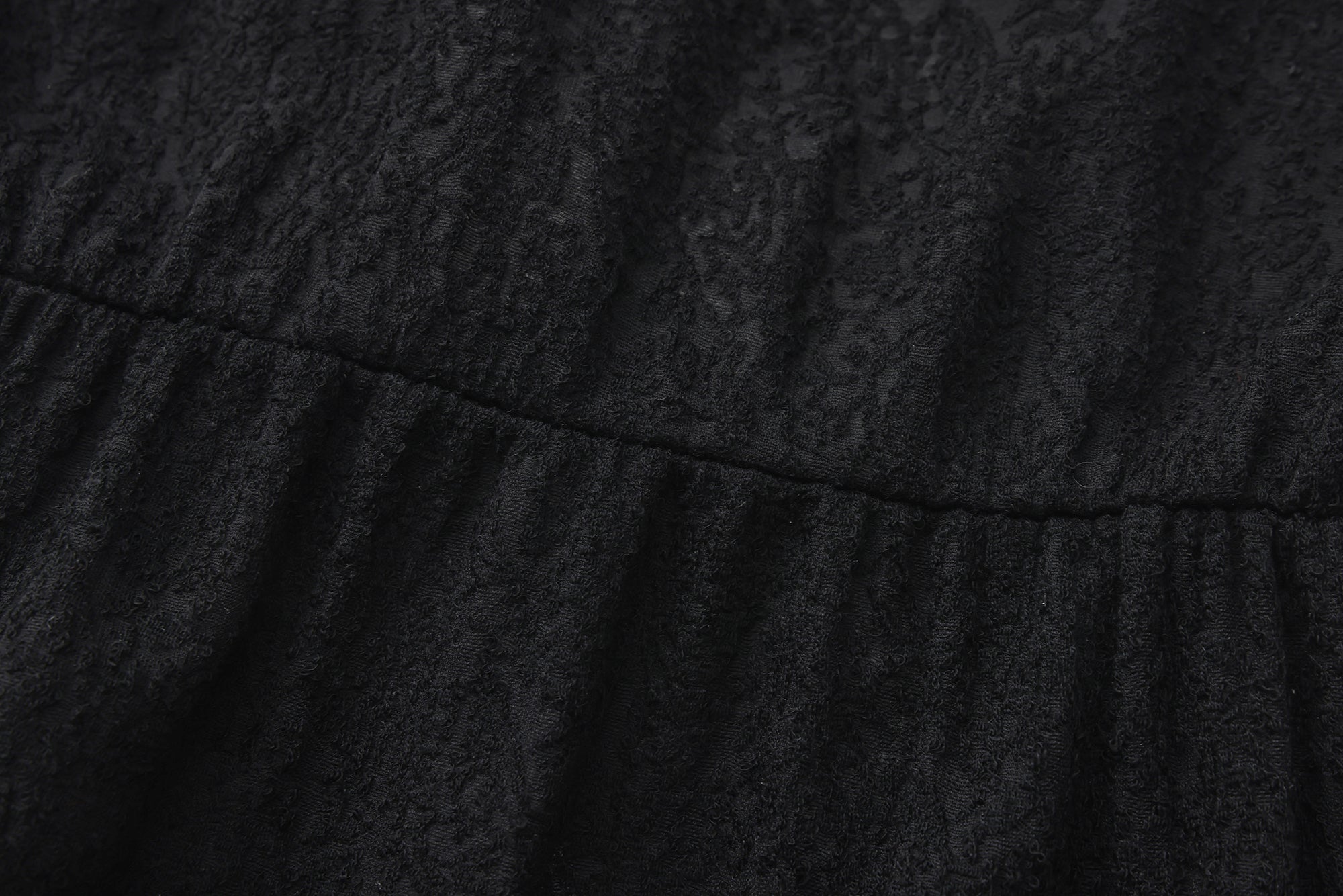 Regal romance lace trim longline coat
