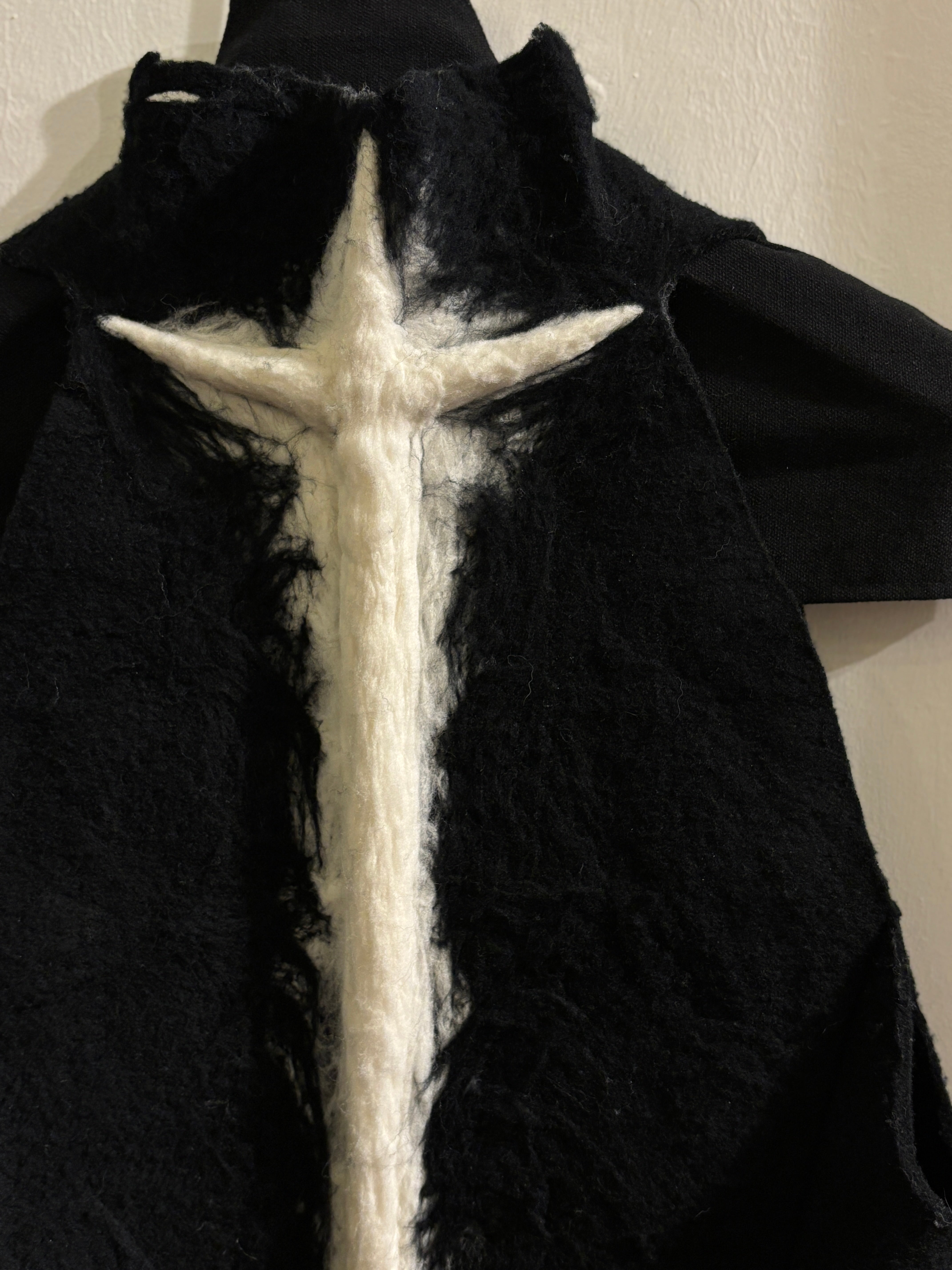 Hand-felted wool medieval vest