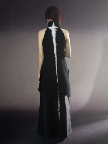 Hand-felted wool medieval vest