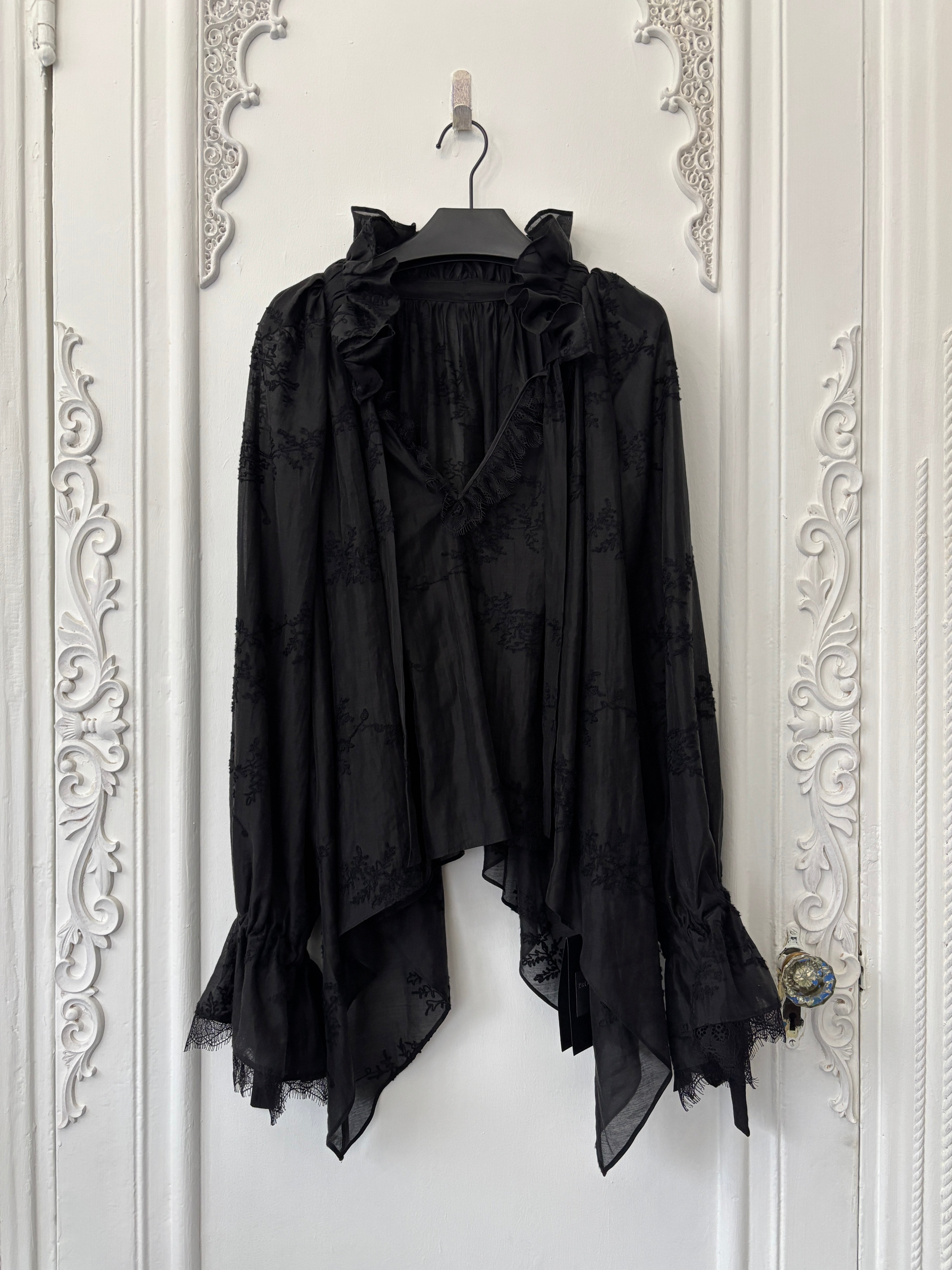 Romantic ruffles regency blouse