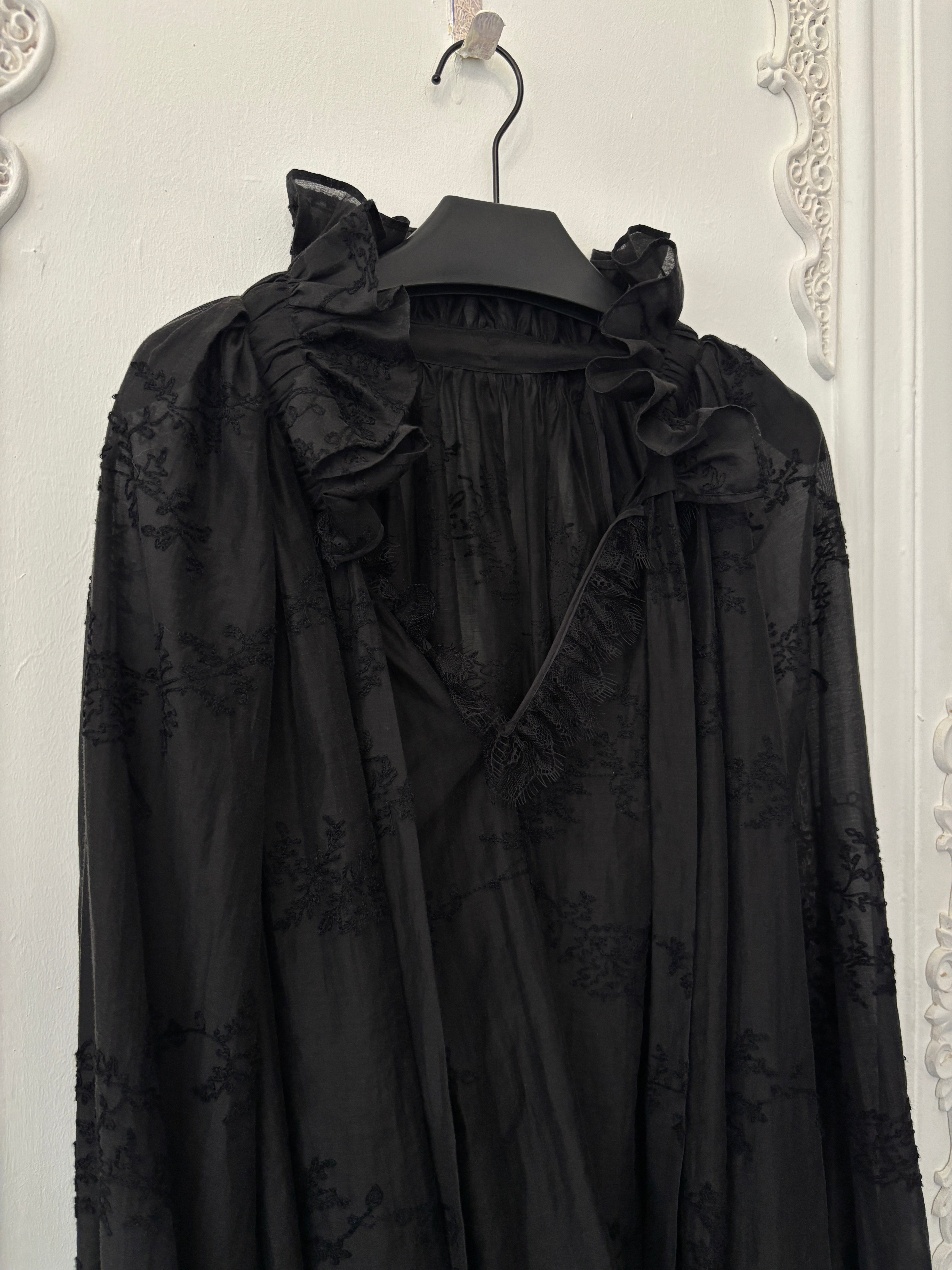 Romantic ruffles regency blouse