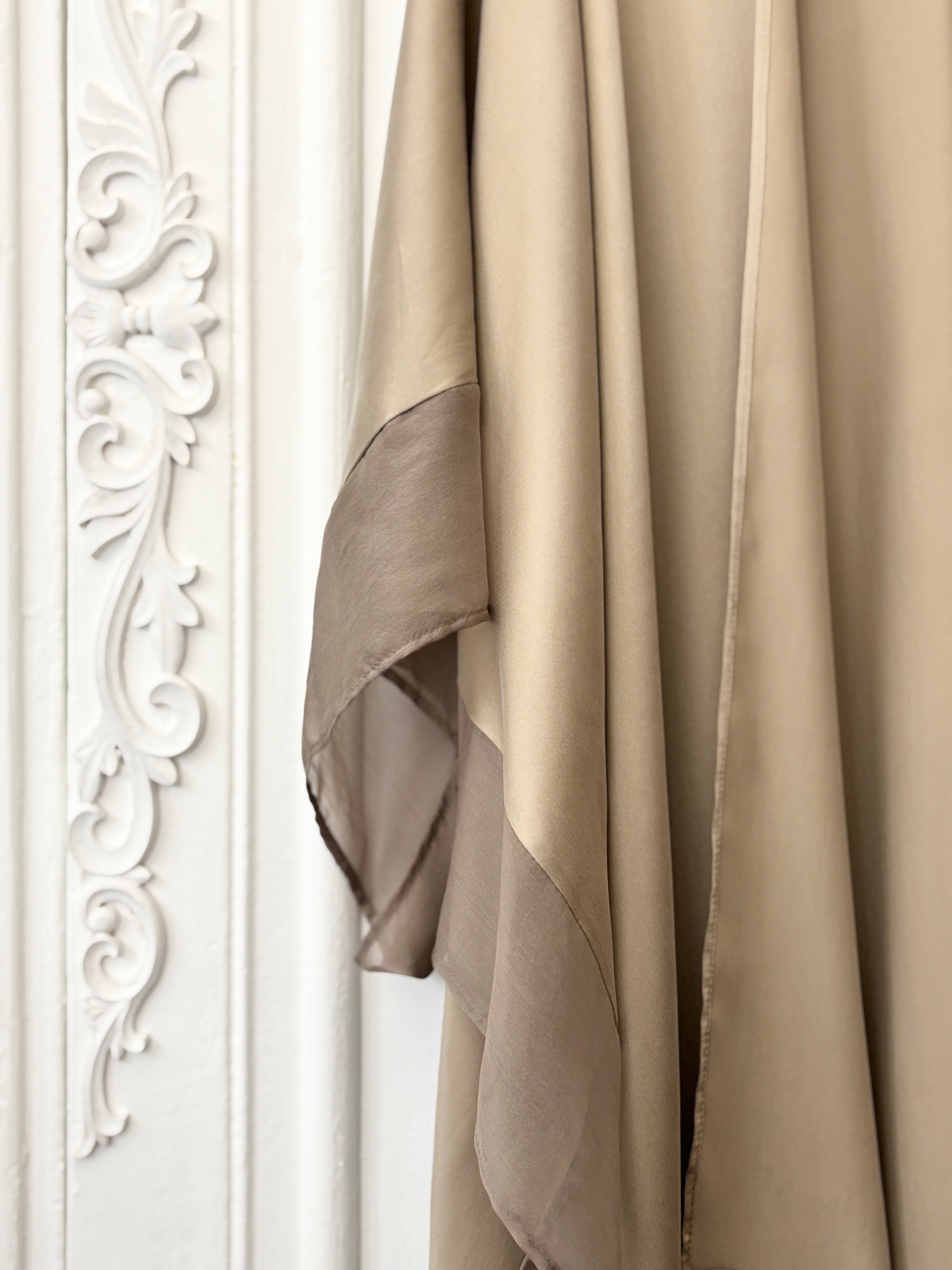 Ethereal layered silk kaftan