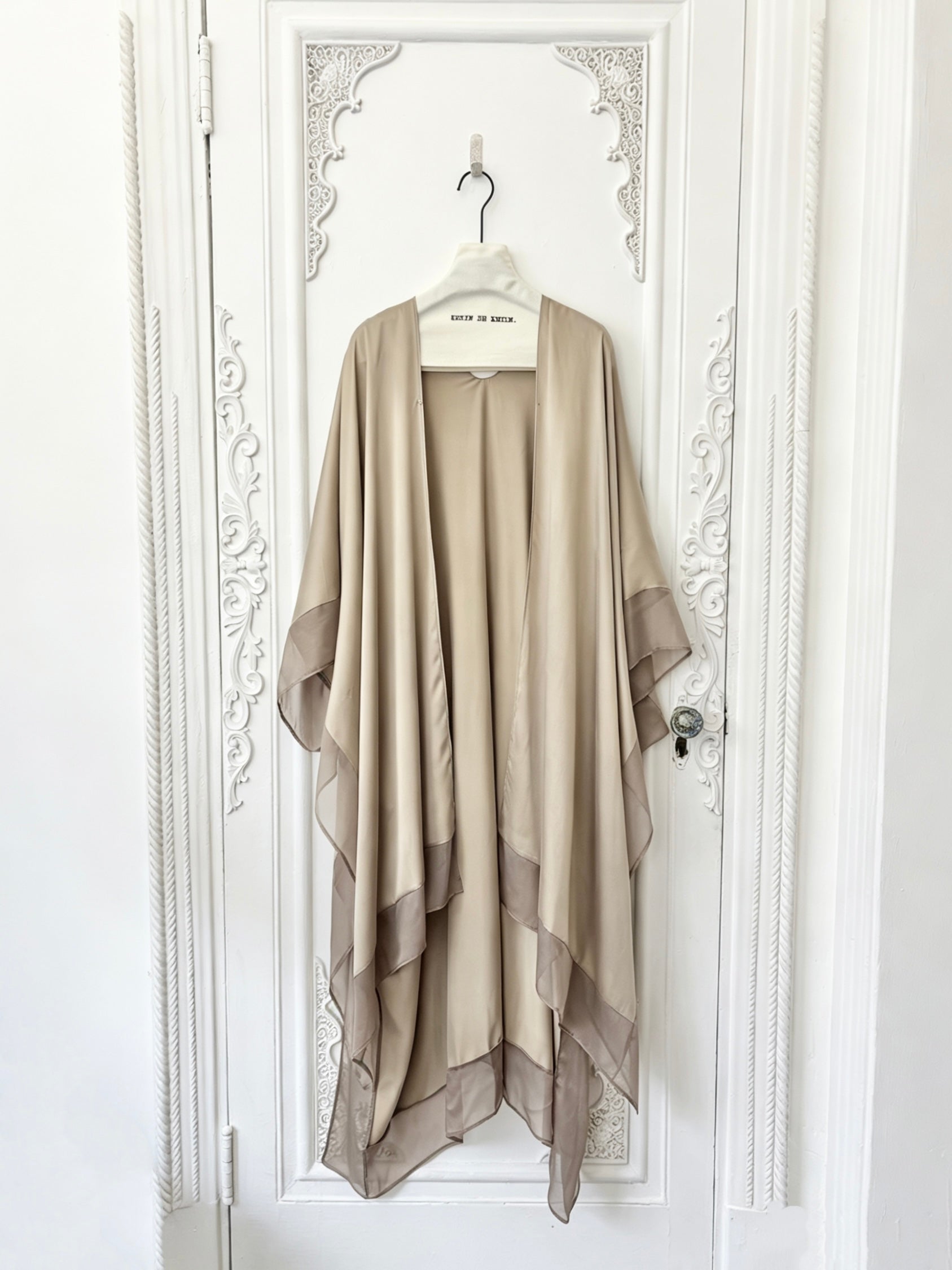 Ethereal layered silk kaftan