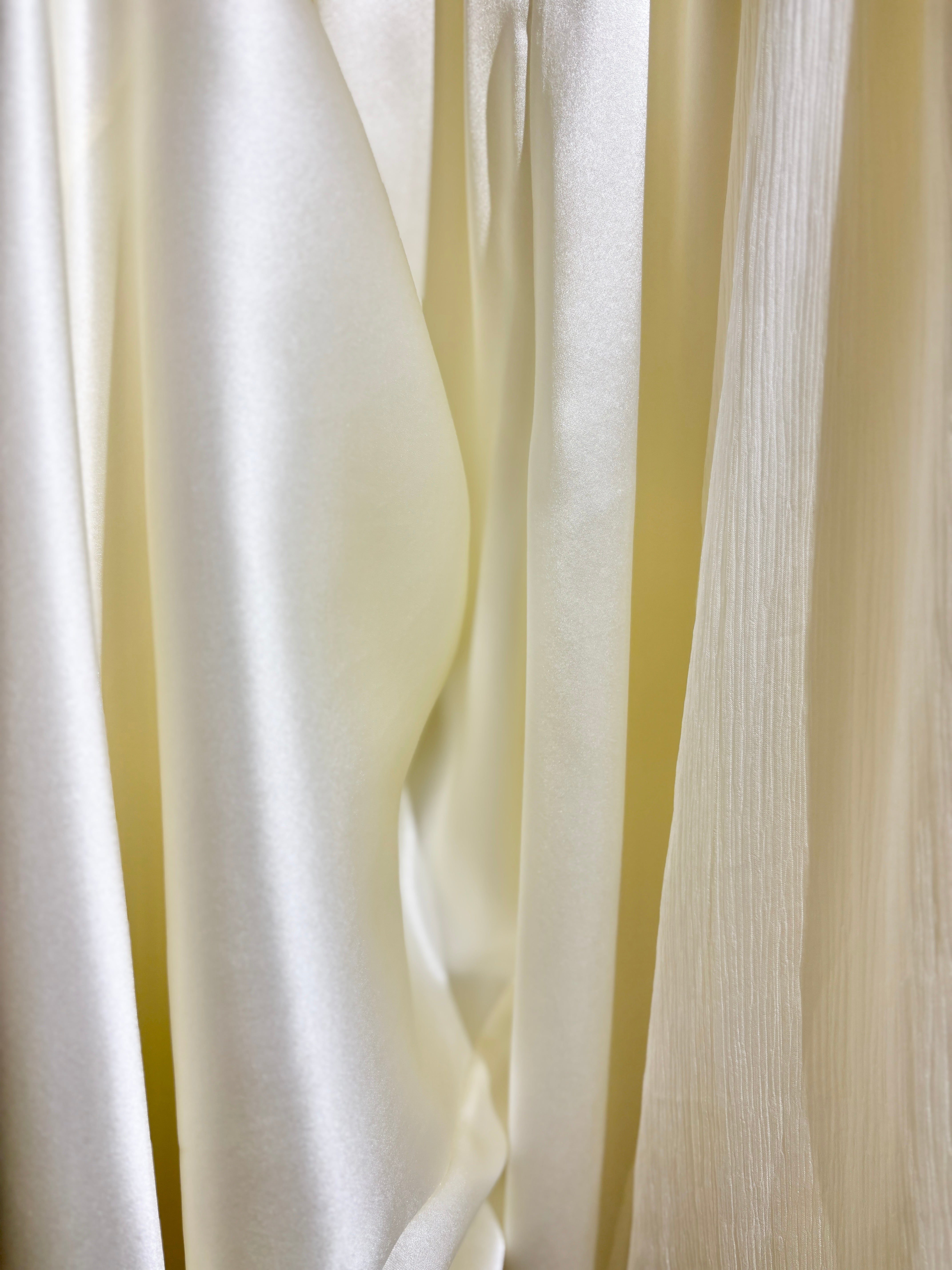 Sculptural draped wide-leg trousers