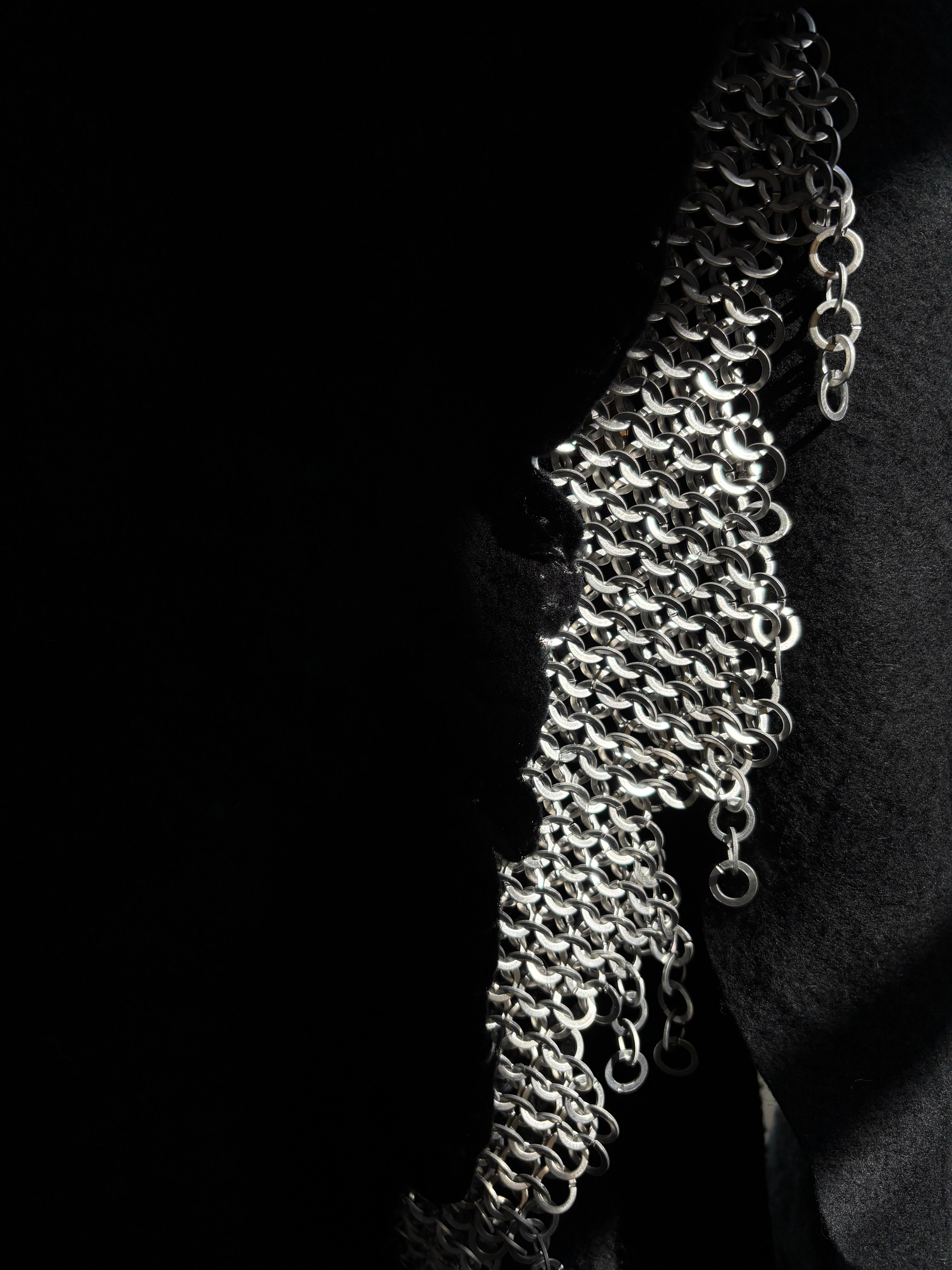 Hand-felted wool medieval vest