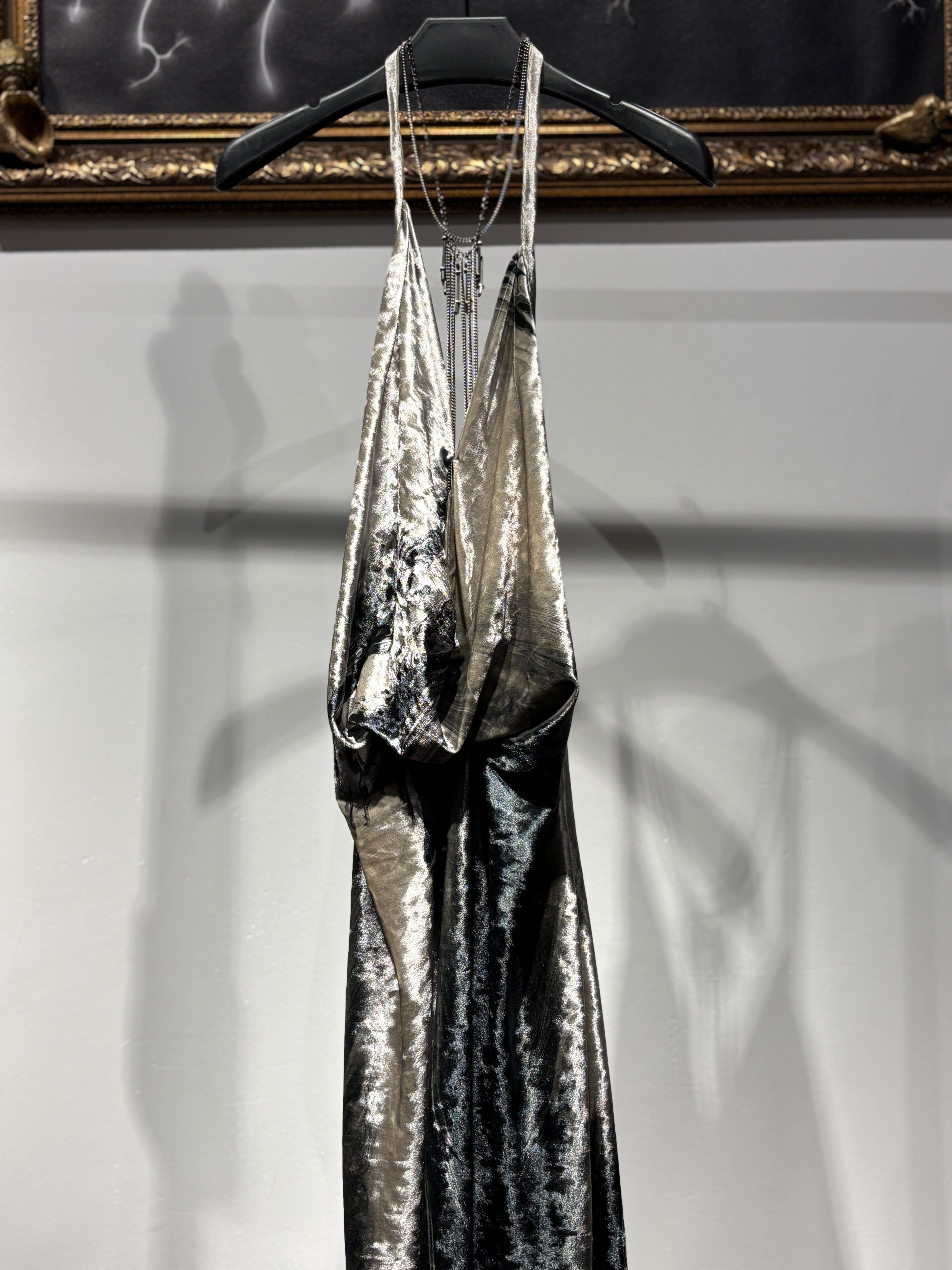 The fluid velvet halter gown