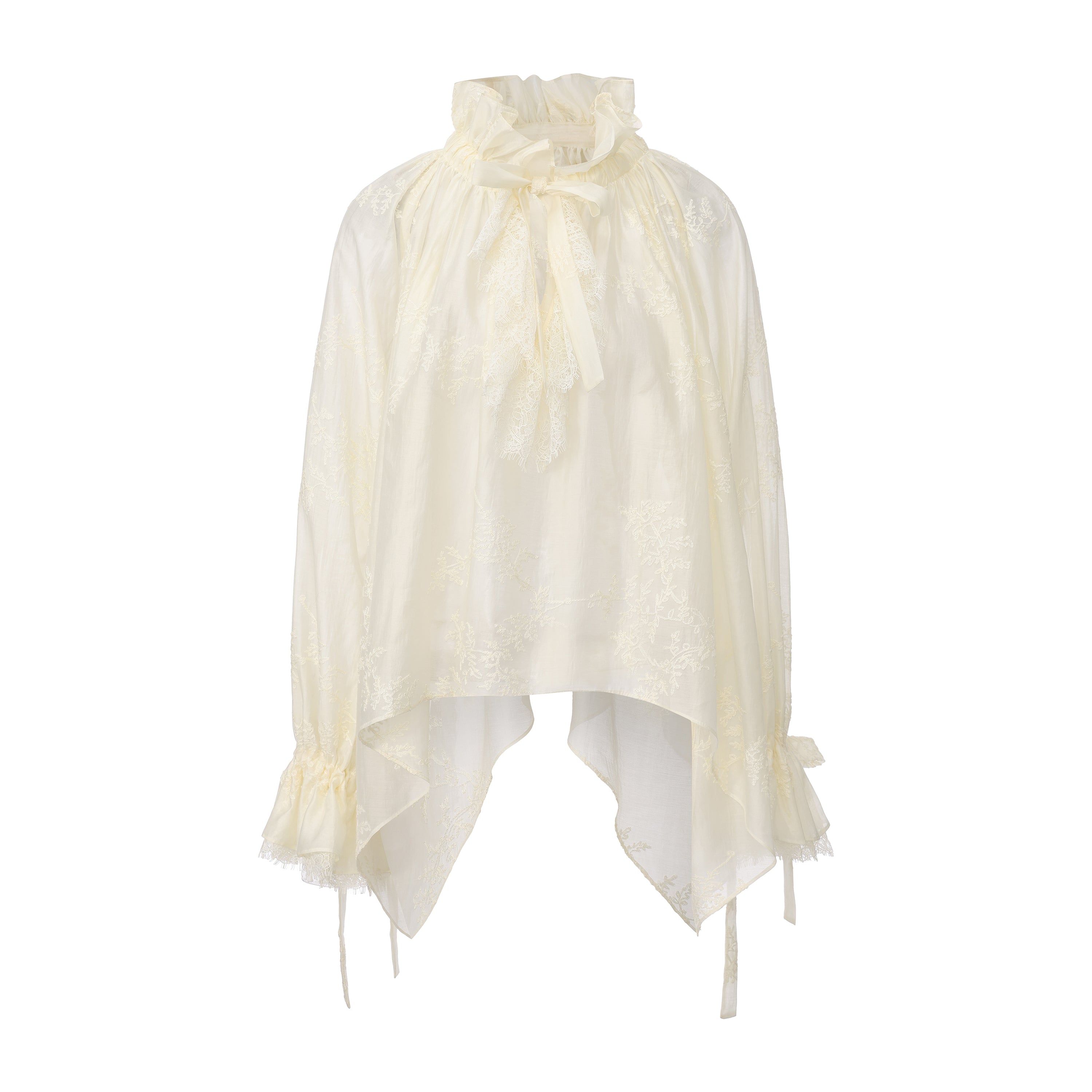 Romantic ruffles regency blouse