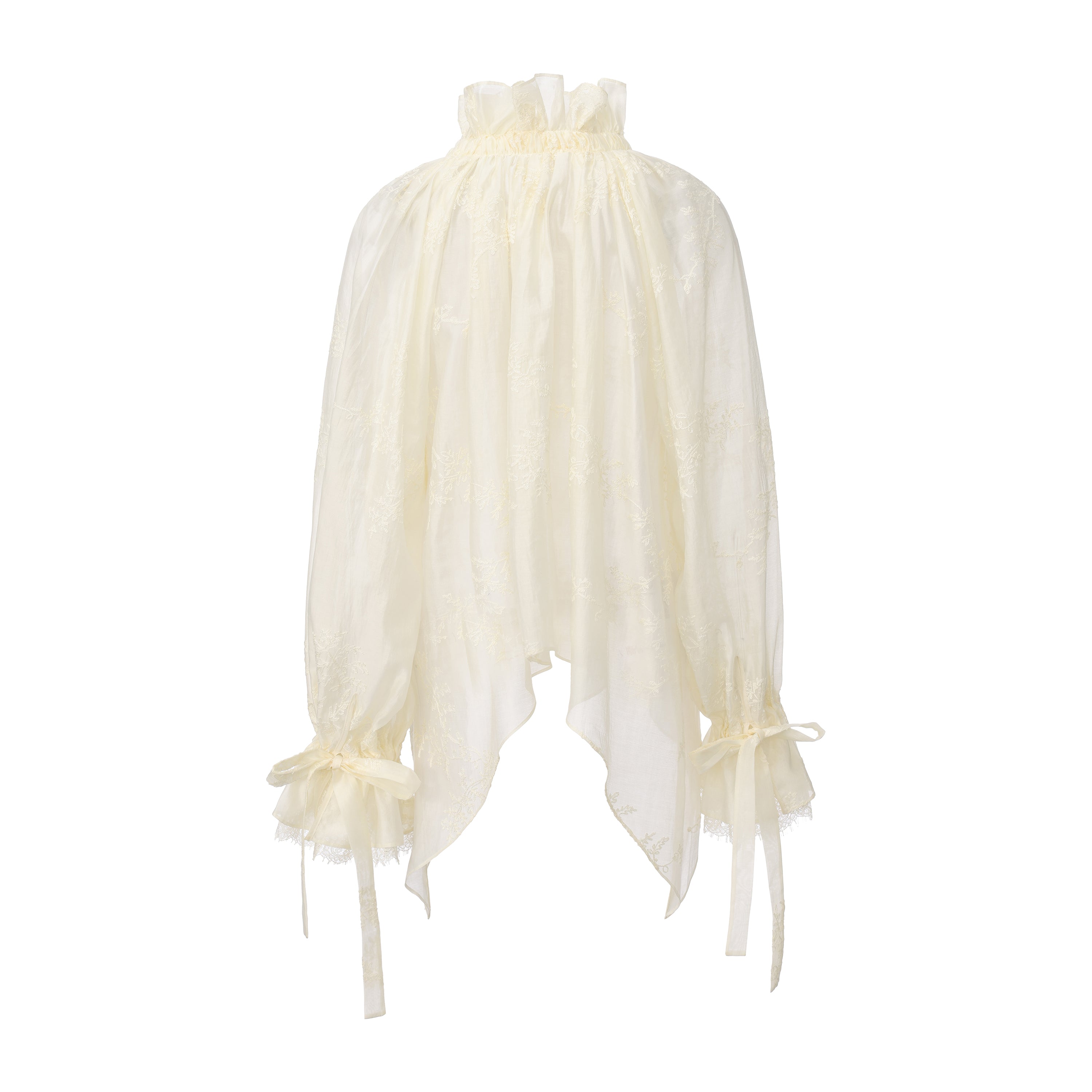 Romantic ruffles regency blouse